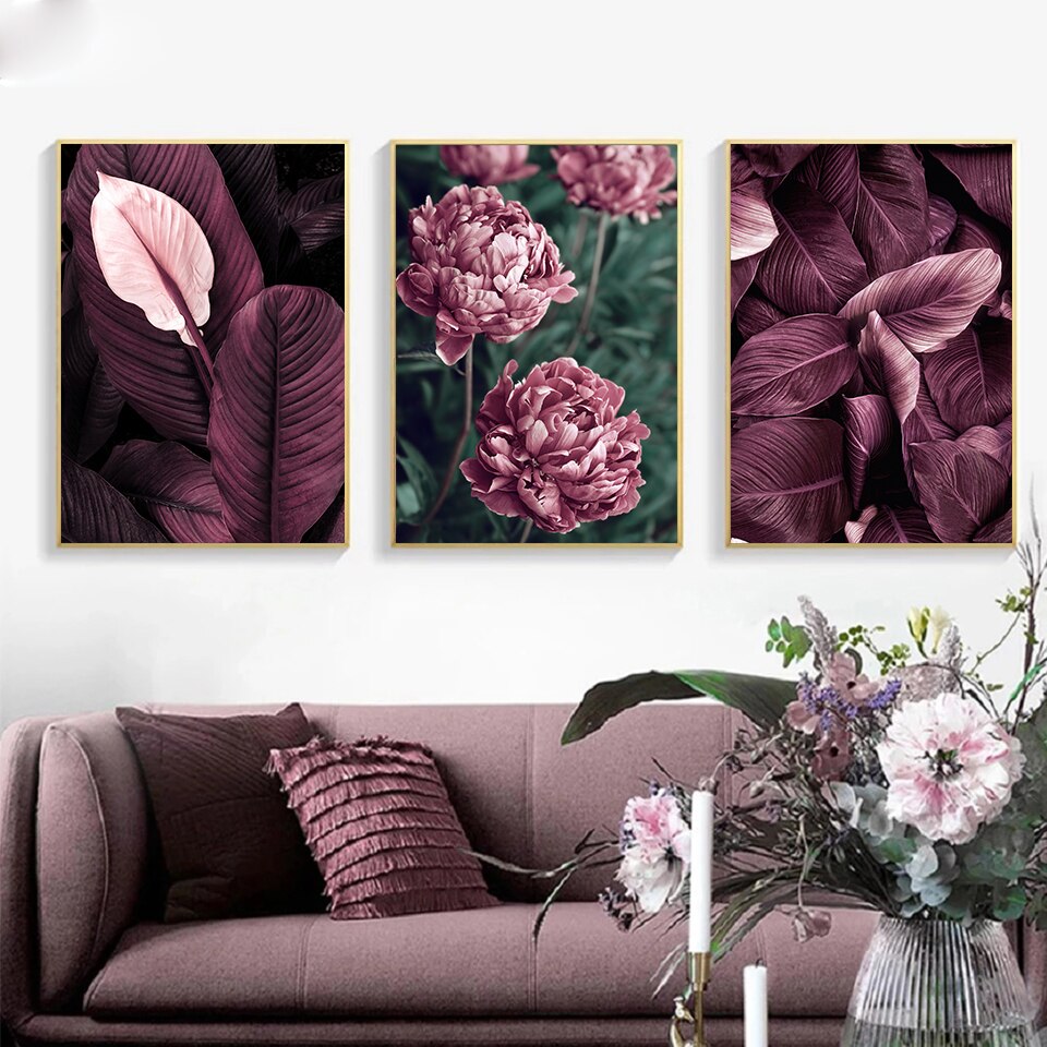 CORX Designs - Purple Leaves Flower Canvas Art - Review