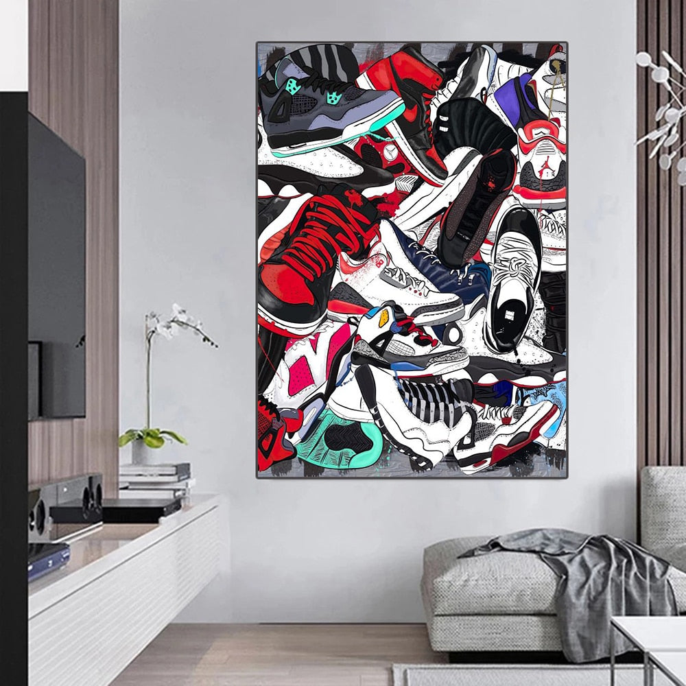 CORX Designs - Basketball Shoes Sneakers Wall Art Canvas - Review