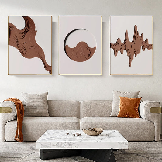 CORX Designs - Abstract Brown 3D Painting Canvas Art - Review