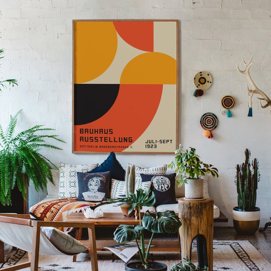 CORX Designs - Bauhaus Abstract Colorful Geometric Canvas Art - Review