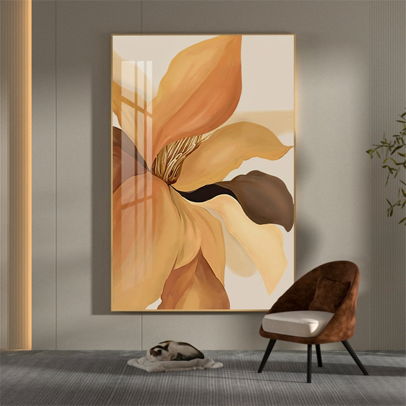 CORX Designs - Beige Orange Peony Flower Canvas Art - Review