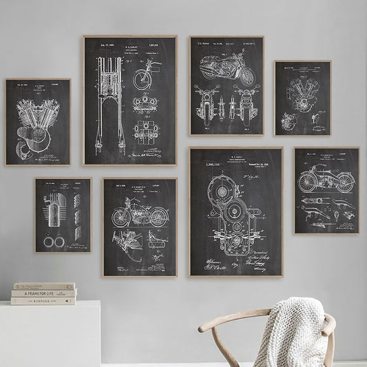 CORX Designs - Motorcycle Parts Engine Canvas Art - Review