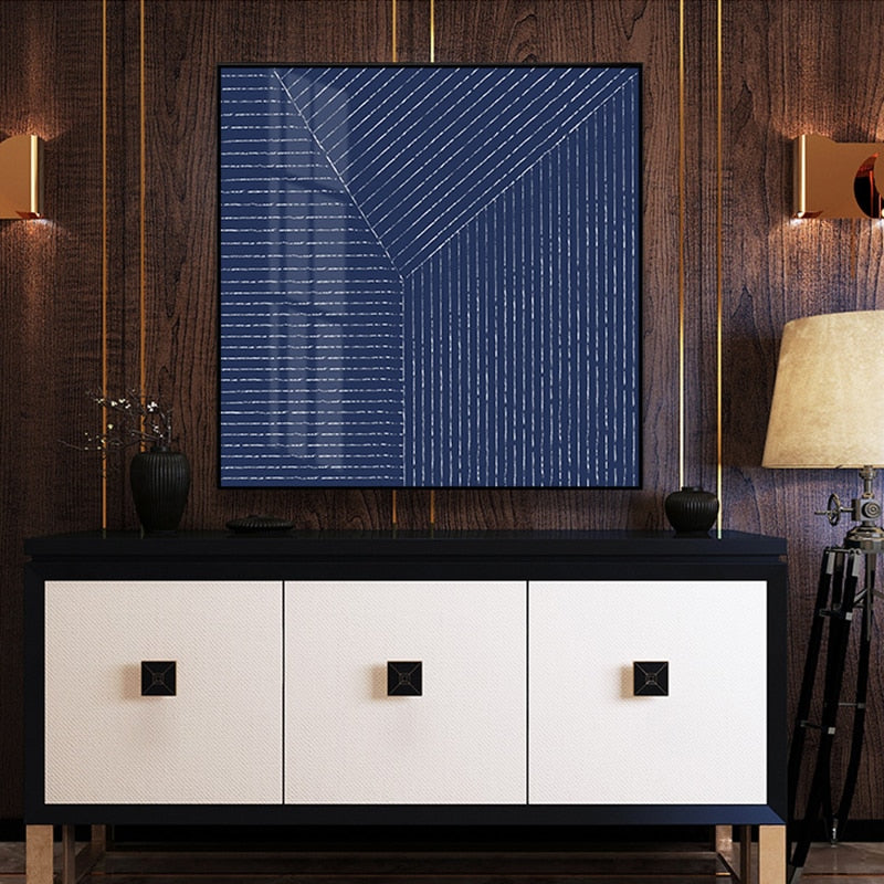 CORX Designs - Minimalist Abstract Navy White Bird Canvas Art - Review