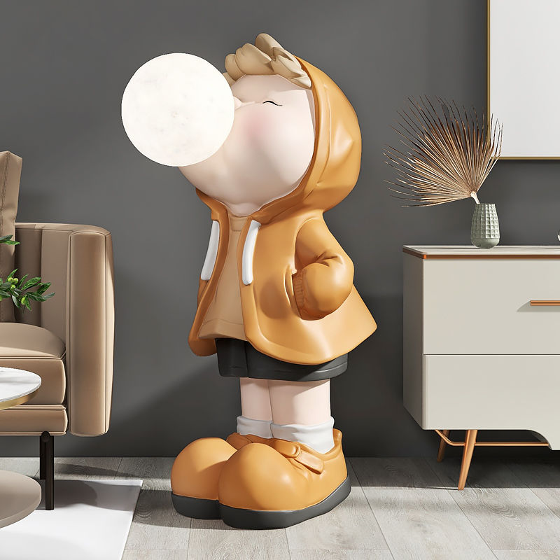 CORX Designs - Boy in Hoodie Bubble Large Statue with Light - Review