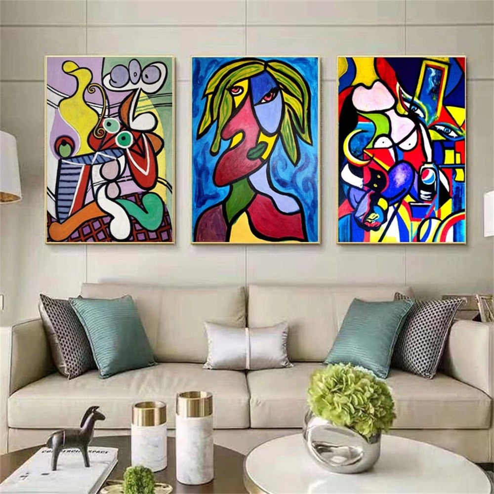 CORX Designs - Abstract Picasso Graffiti Figure Canvas Art - Review