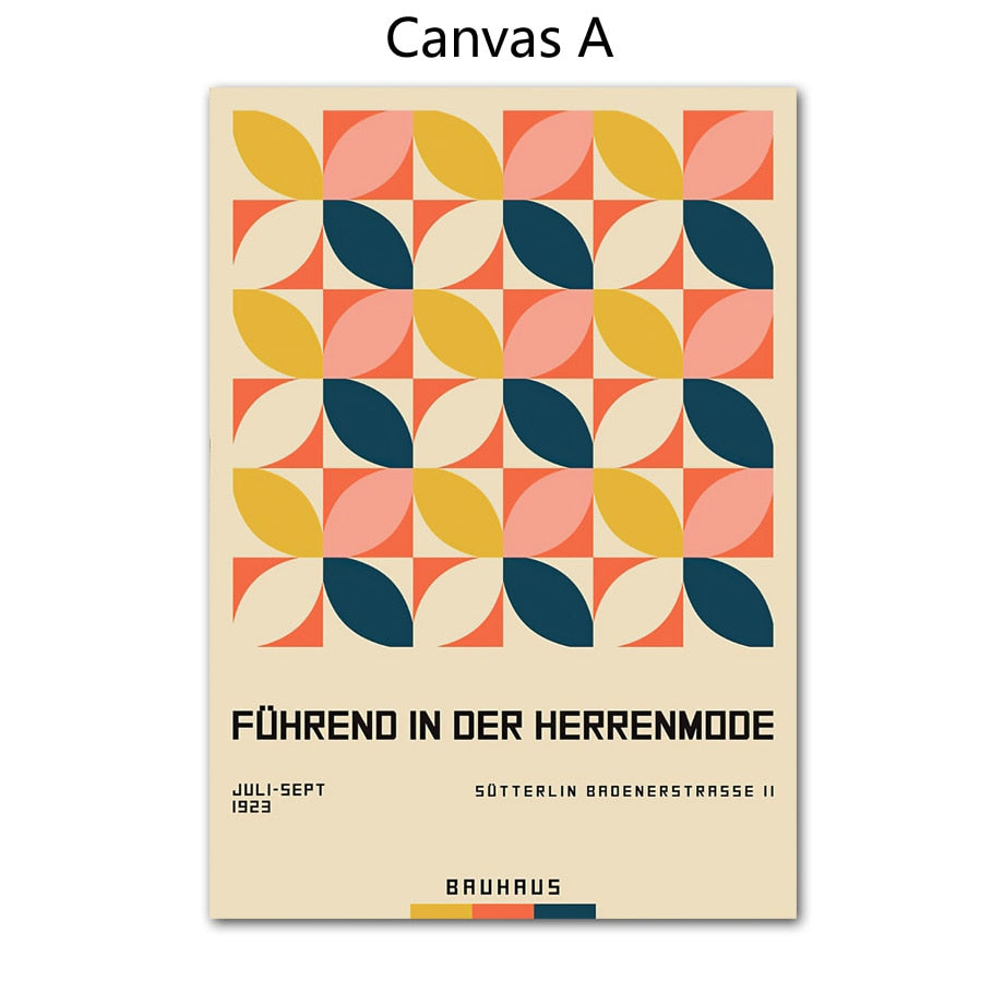 CORX Designs - Bauhaus Abstract Colorful Geometric Canvas Art - Review