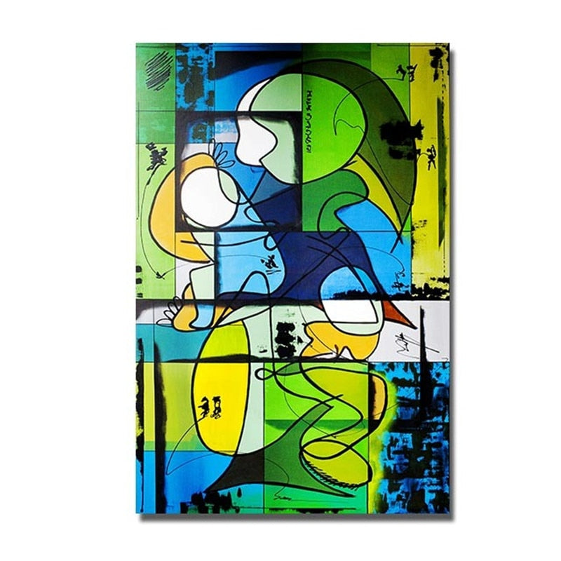 CORX Designs - Abstract Picasso Graffiti Figure Canvas Art - Review