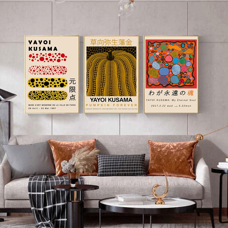 CORX Designs - Yayoi Kusama Exhibition Gallery Canvas Art - Review