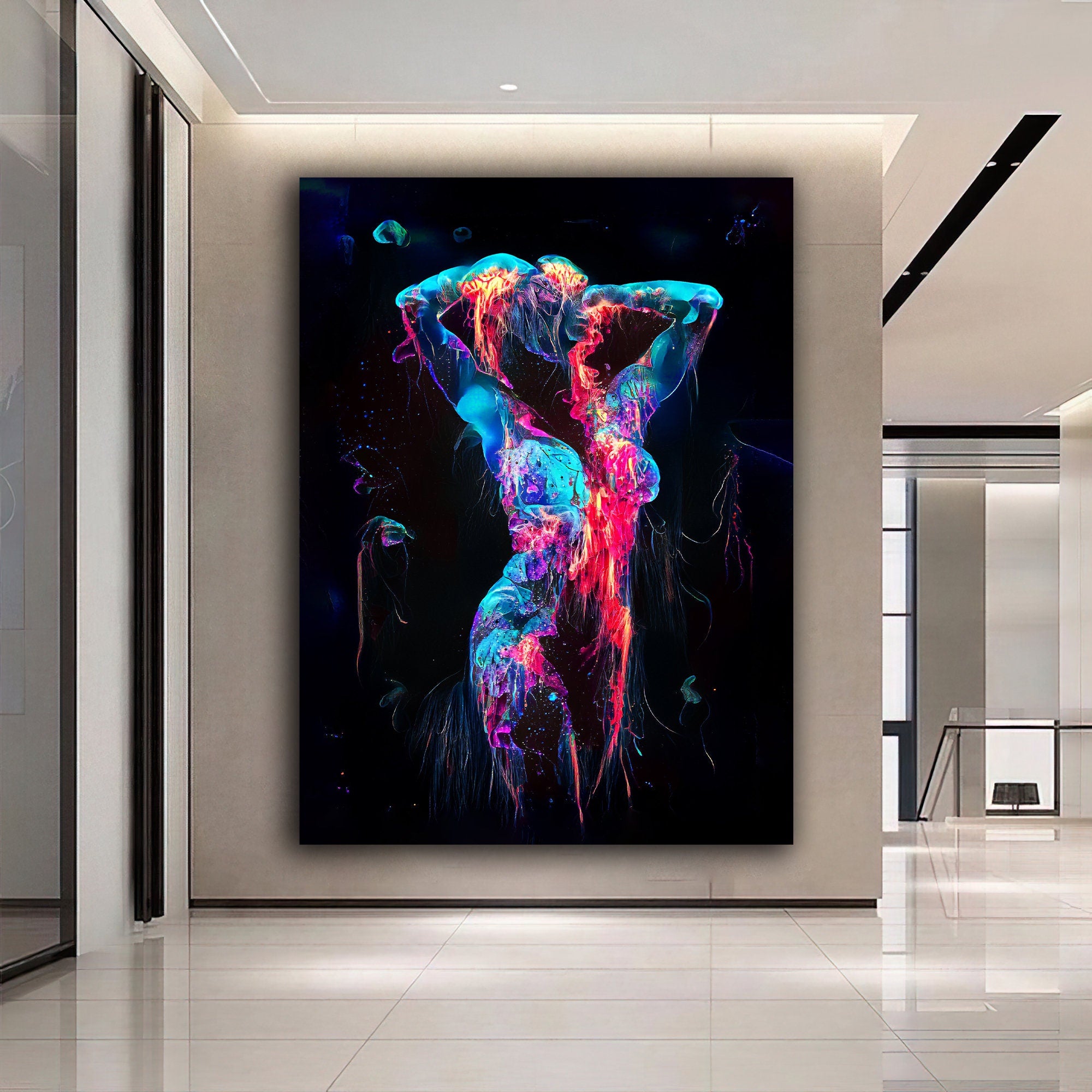 Sexy Girl Abstract Canvas Art CORX Designs sexy-girl-abstract-canvas-art-corx-designs
