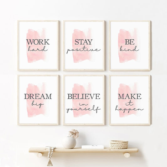 CORX Designs - Motivational Quote Pink Canvas Art - Review