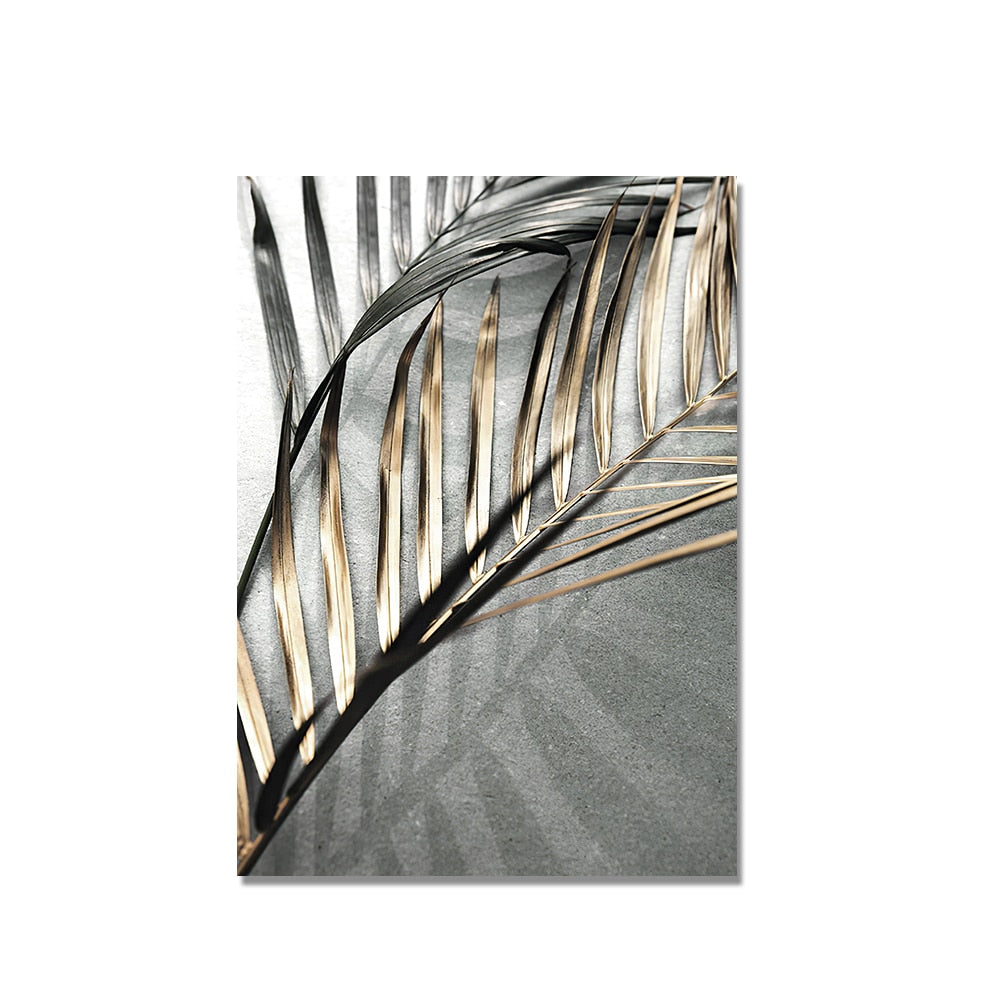 CORX Designs - Golden Palm Leaf Canvas Art - Review