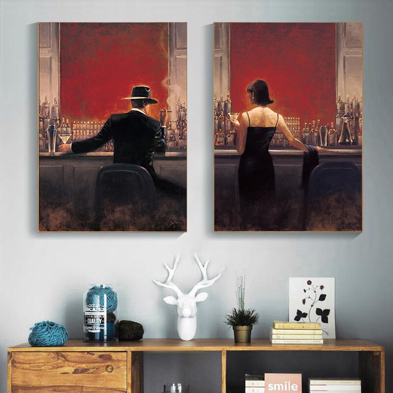CORX Designs - Gentleman and Lady in the Pub Canvas Art - Review