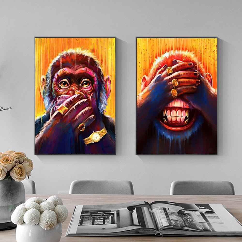 CORX Designs - Chimpanzee with Sunglasses Canvas Art - Review