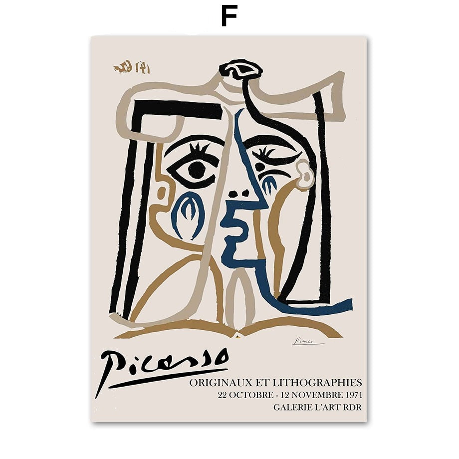 CORX Designs - Abstract Matisse Picasso Face Pigeon Leaf Canvas Art - Review