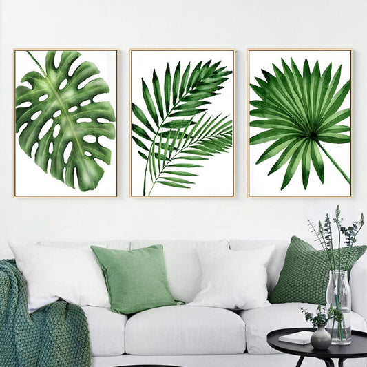 CORX Designs - Tropical Green Monstera Leaf Canvas Art - Review