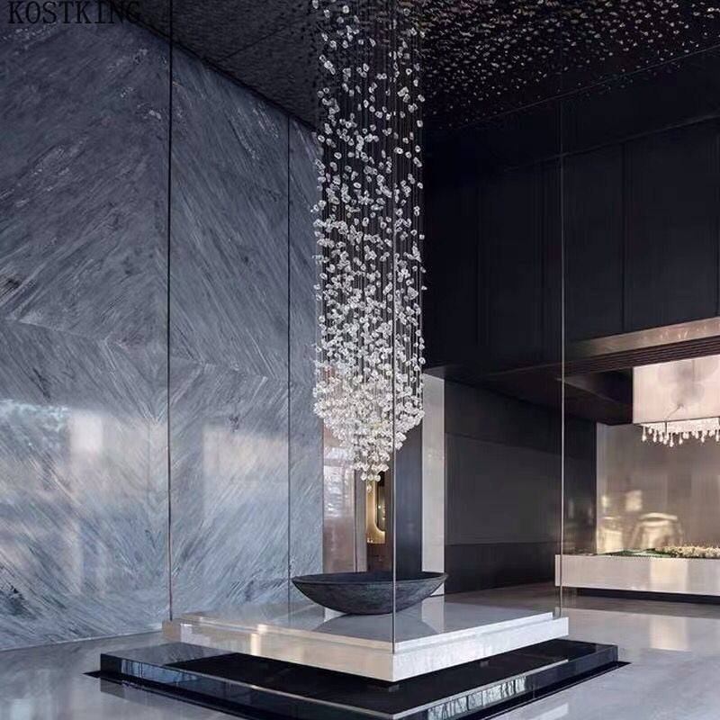 CORX Designs - Luxury Long Crystal Stone Chandelier - Review