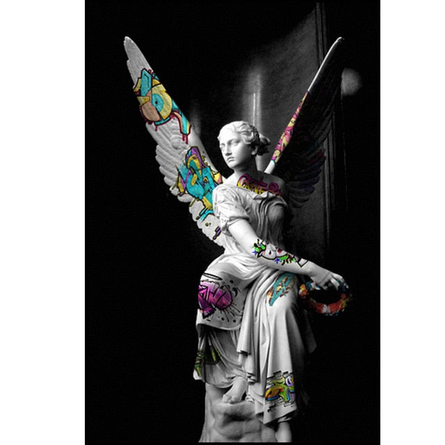 CORX Designs - Greek Statue Graffiti Canvas Art - Review