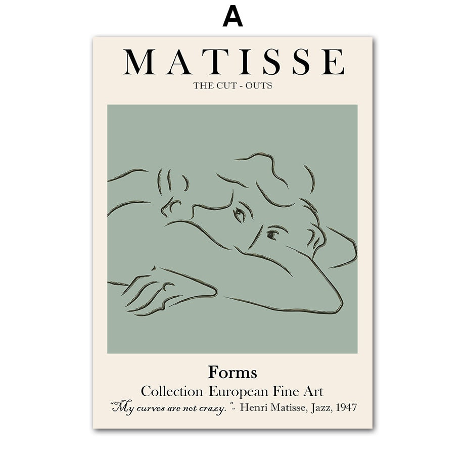 CORX Designs - Abstract Matisse Pastel Green Flowers Leaf Coral Canvas Art - Review