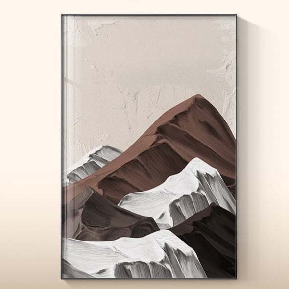 CORX Designs - Abstract Brown Gray Mountains Canvas Art - Review