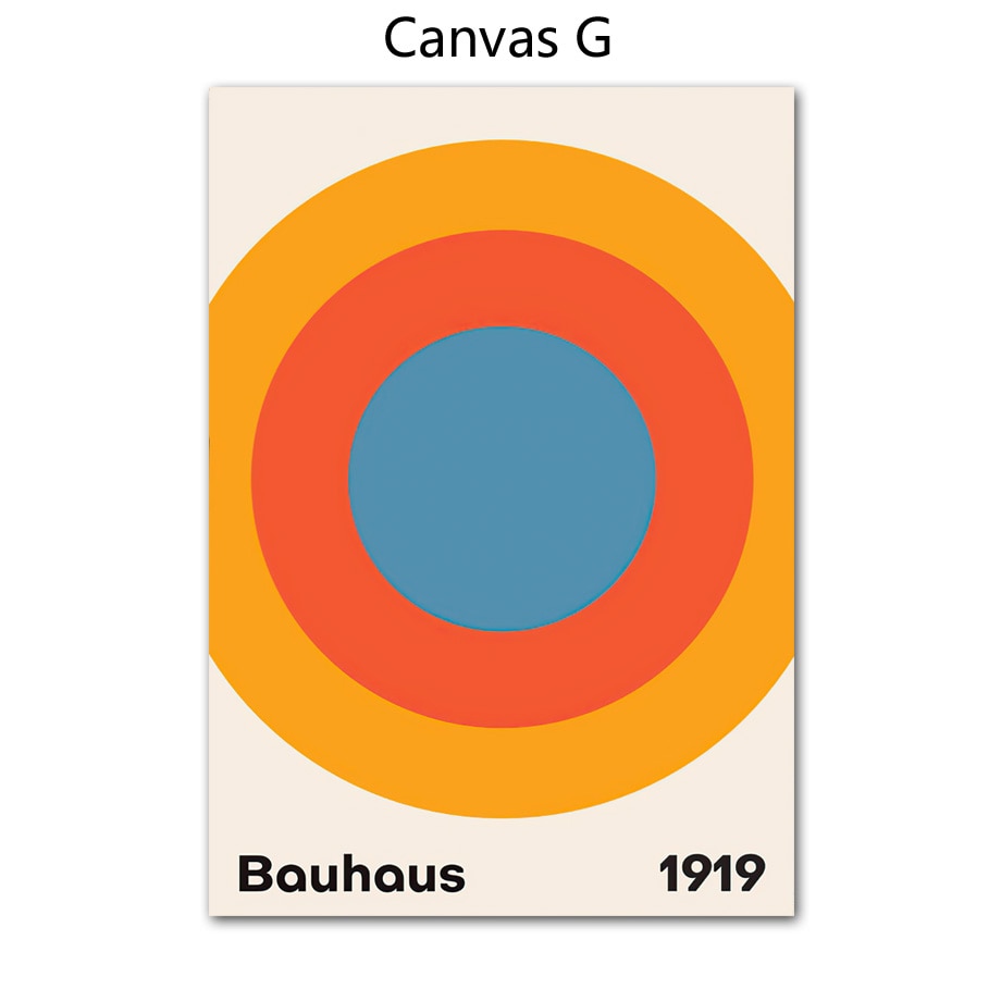 CORX Designs - Bauhaus Abstract Colorful Geometric Canvas Art - Review