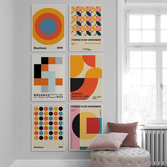 CORX Designs - Bauhaus Abstract Colorful Geometric Canvas Art - Review
