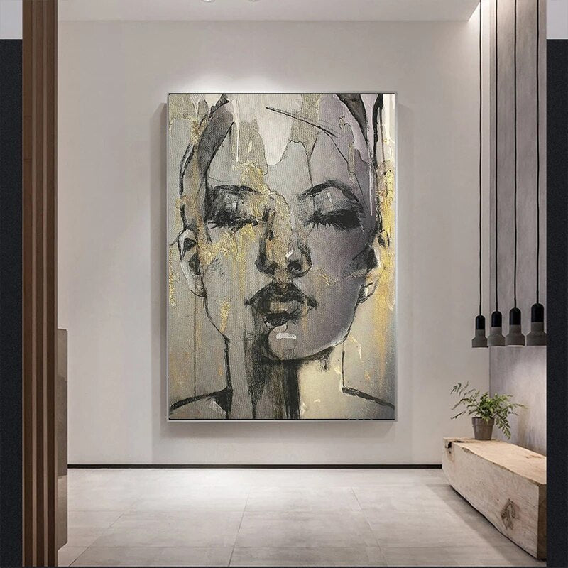 CORX Designs - Abstract Women Gold Foil Canvas Art - Review