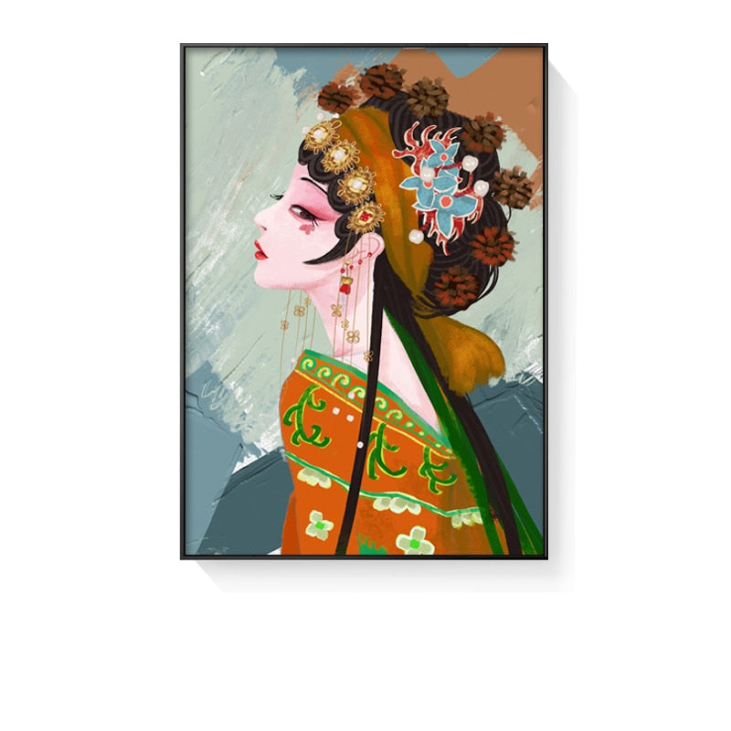 CORX Designs - Chinese Traditional Peking Opera Female Canvas Art - Review
