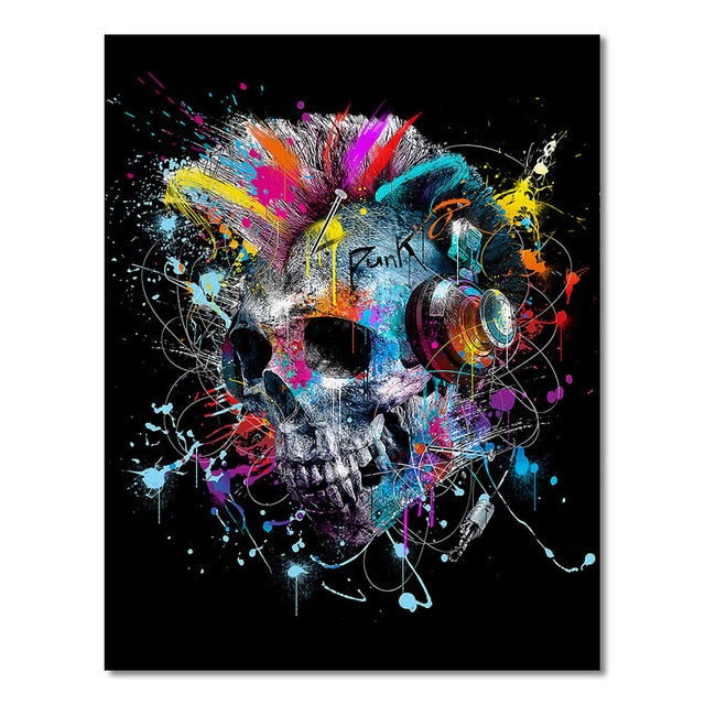 CORX Designs - Graffiti Punk Skull Canvas Art - Review