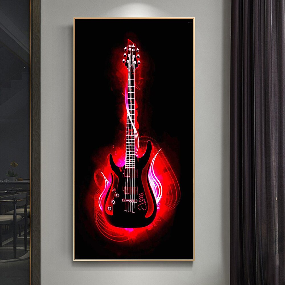 CORX Designs - Burning Electric Guitar Canvas Art - Review