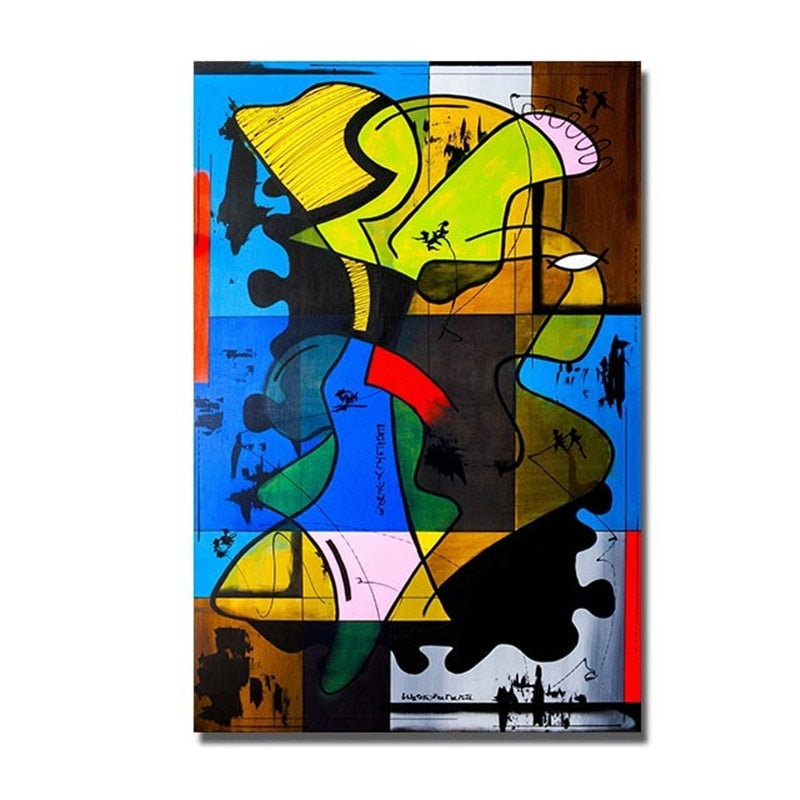 CORX Designs - Abstract Picasso Graffiti Figure Canvas Art - Review