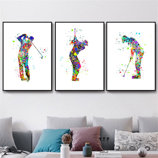 CORX Designs - Man Golf Watercolor Canvas - Review