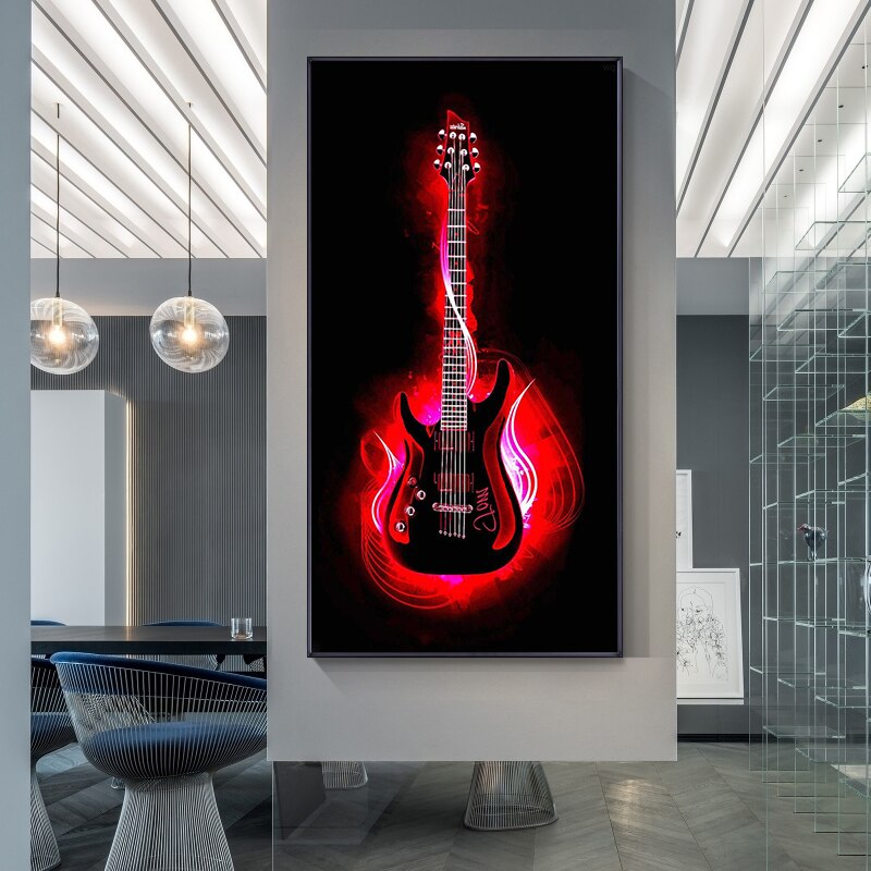 CORX Designs - Burning Electric Guitar Canvas Art - Review