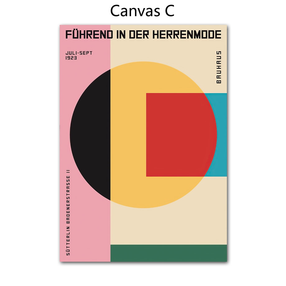 CORX Designs - Bauhaus Abstract Colorful Geometric Canvas Art - Review