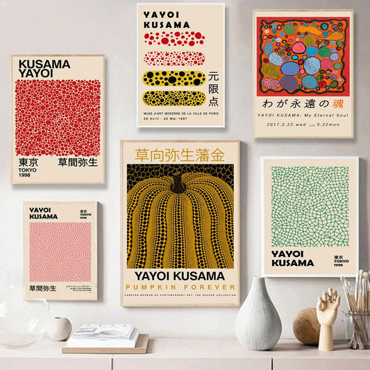CORX Designs - Yayoi Kusama Exhibition Gallery Canvas Art - Review
