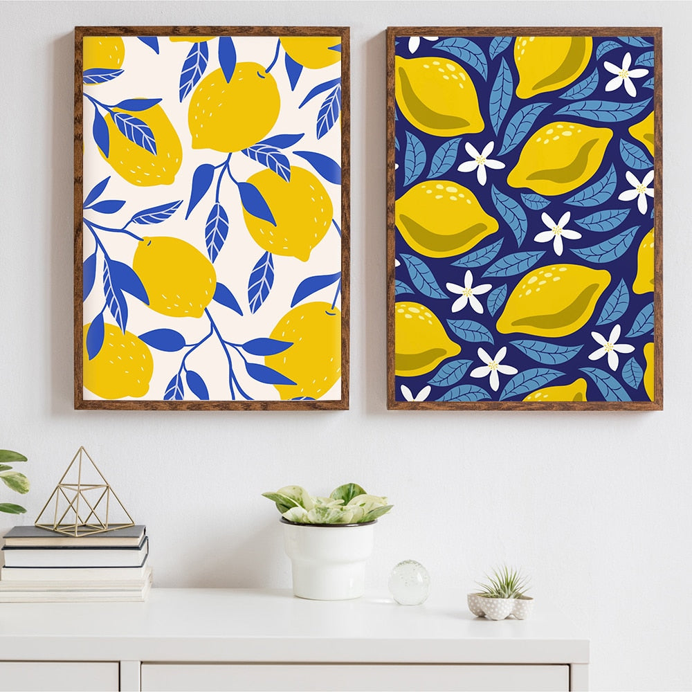 CORX Designs - Fruit Lemon Orange Papaya Canvas Art - Review
