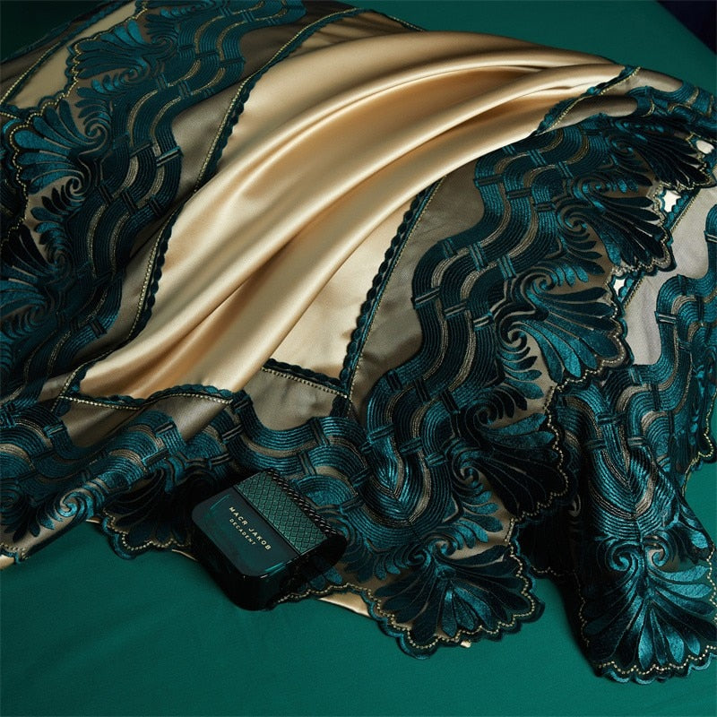 CORX Designs - Genoa Luxurious Lace Duvet Cover Bedding Set - Review