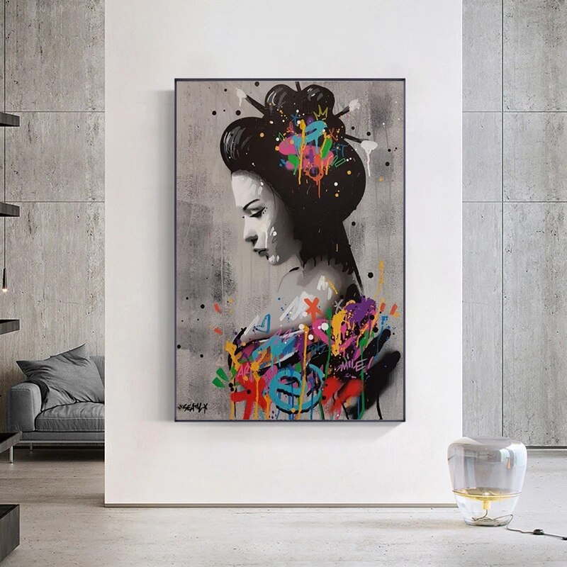 CORX Designs - Graffiti Japanese Woman Canvas Art - Review