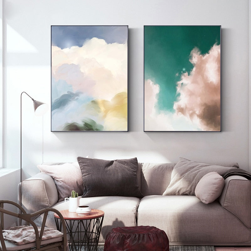 CORX Designs - Pink White Clouds Canvas Art - Review