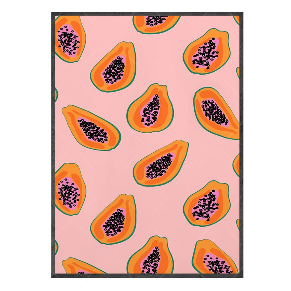 CORX Designs - Fruit Lemon Orange Papaya Canvas Art - Review