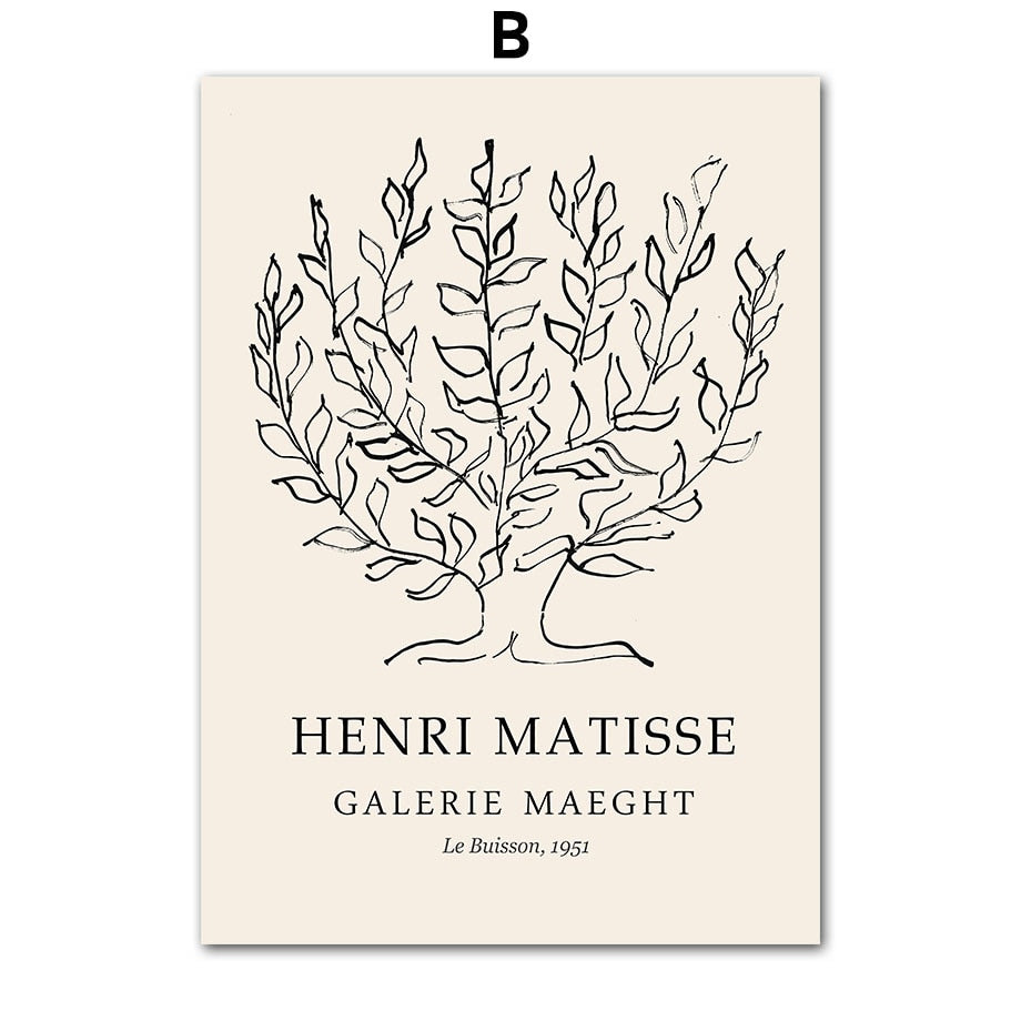 CORX Designs - Abstract Matisse Pastel Green Flowers Leaf Coral Canvas Art - Review