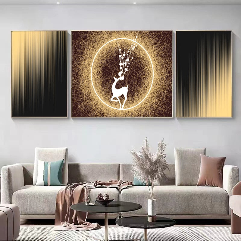 CORX Designs - Abstract Streamline Metal Line Canvas Art - Review