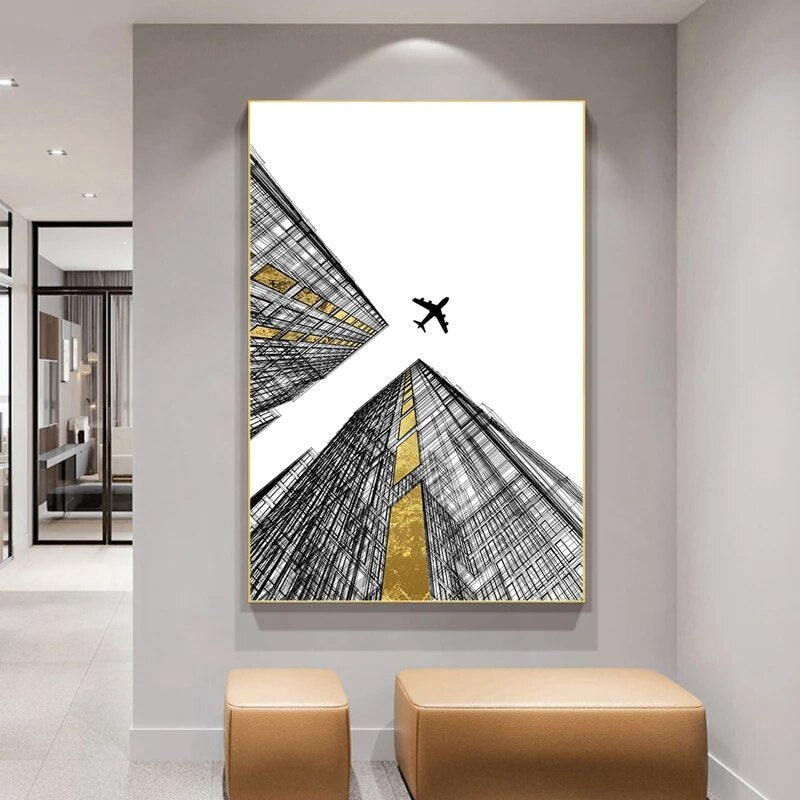 CORX Designs - Building Flying Airplane Canvas Art - Review