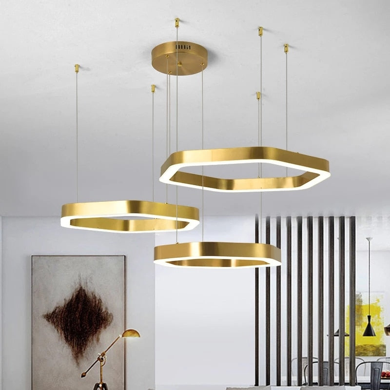 CORX Designs - Luxury Golden Hexagon Hanging Lights - Review