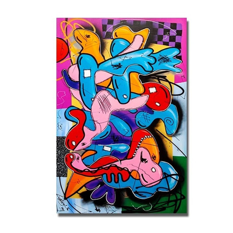 CORX Designs - Abstract Picasso Graffiti Figure Canvas Art - Review