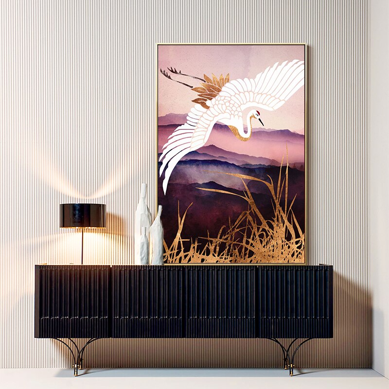 CORX Designs - Chinese Style Golden Crane Canvas Art - Review
