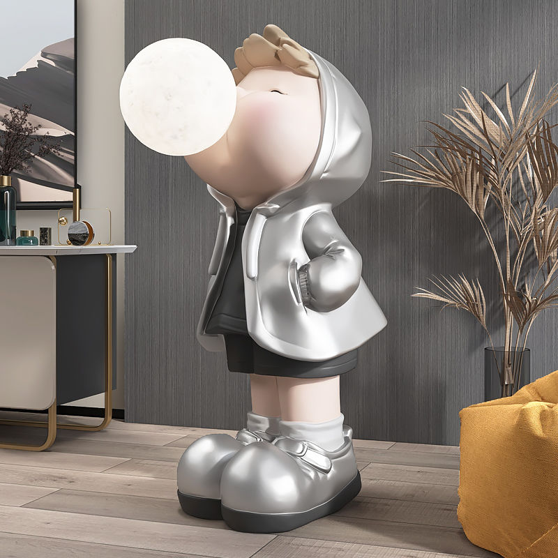 CORX Designs - Boy in Hoodie Bubble Large Statue with Light - Review