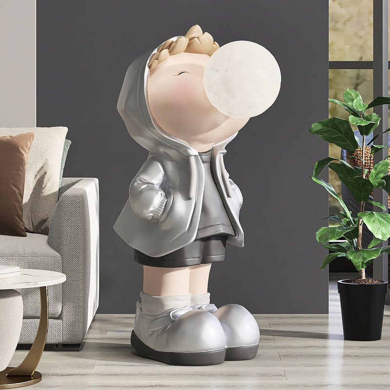 CORX Designs - Boy in Hoodie Bubble Large Statue with Light - Review