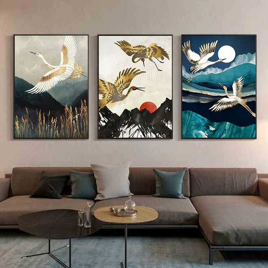 CORX Designs - Chinese Style Golden Crane Canvas Art - Review