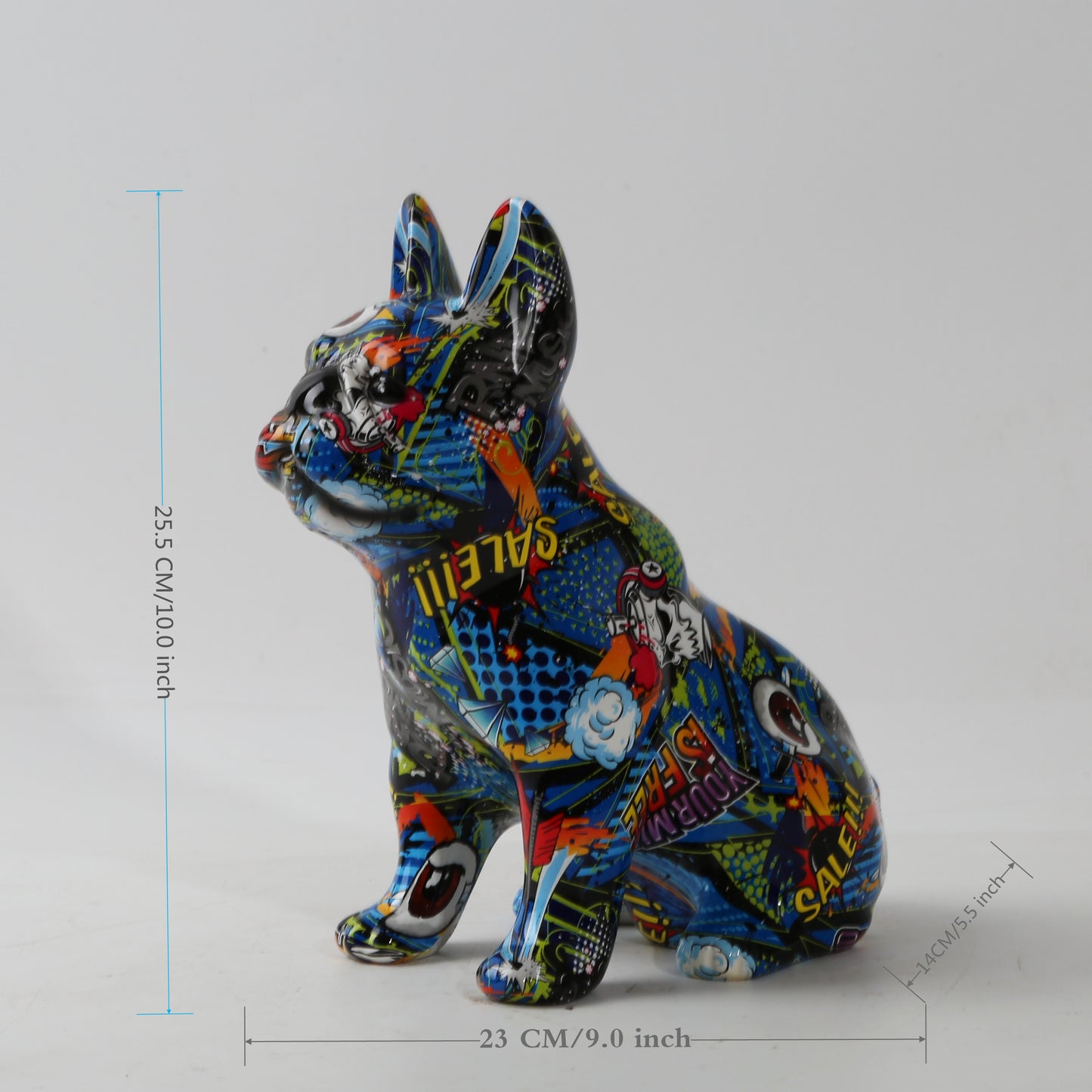 CORX Designs - Graffiti Bulldog Dog Resin Statue - Review