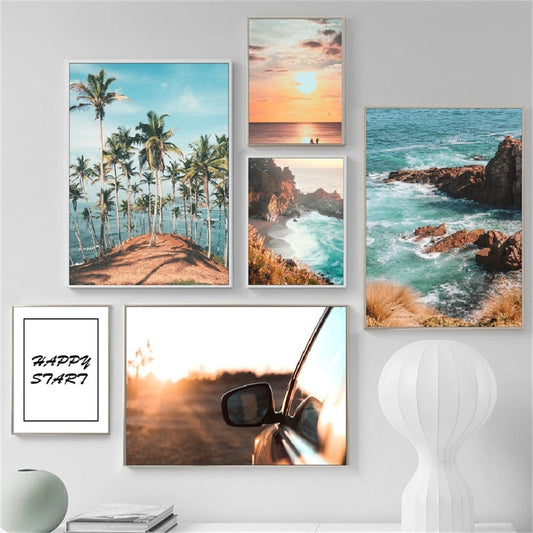 CORX Designs - Tropical Blue Ocean and Sky Canvas Art - Review